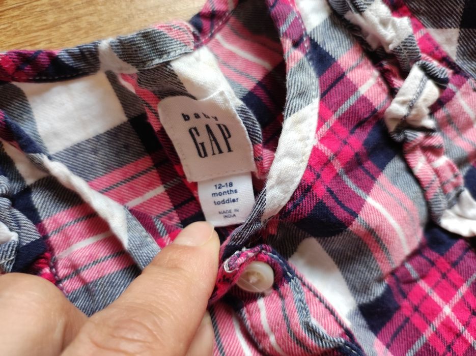 Sukienka w kratkę 12-18msc