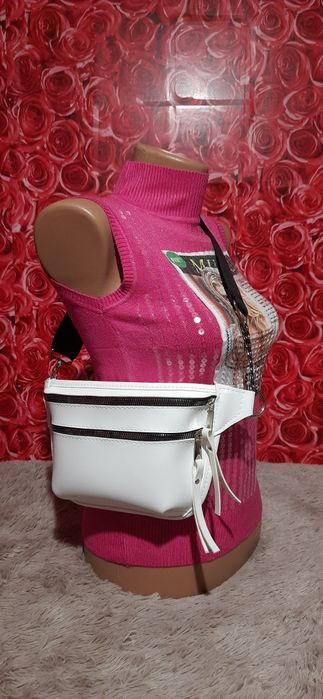 Бананка ,  крос-боді , жіноча сумка через плече на 2 відділення (екок