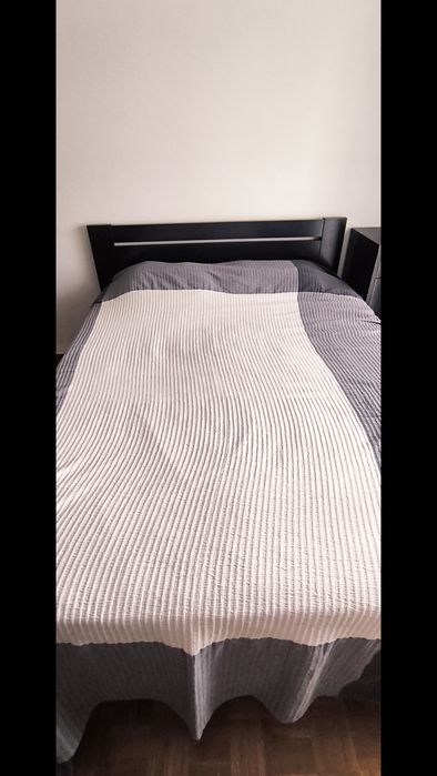 Mobília de quarto preto lacado