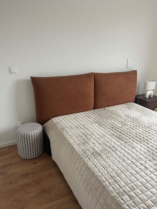 Cama casal 160x200 terracota