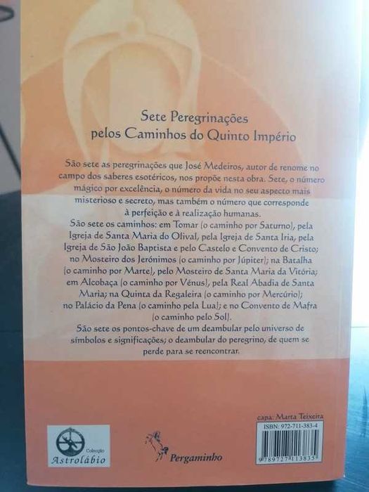 " Os Caminhos Esotéricos de Portugal " de JOSÉ MEDEIROS -> NOVO