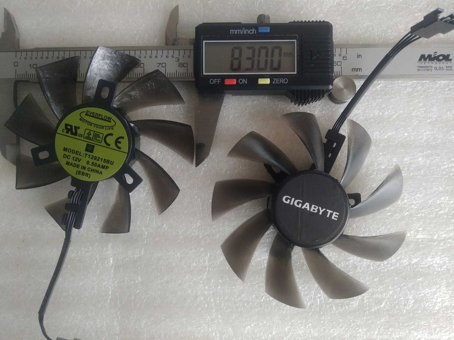 Вентилятор Gigabyte Everflow T129215SU/t129215bu 83 86 мм