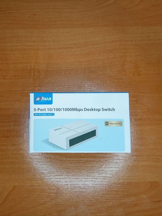 Гігабітний комутатор Dahua DH-PFS3005-5GT-L 5-портовий | Новий!!!