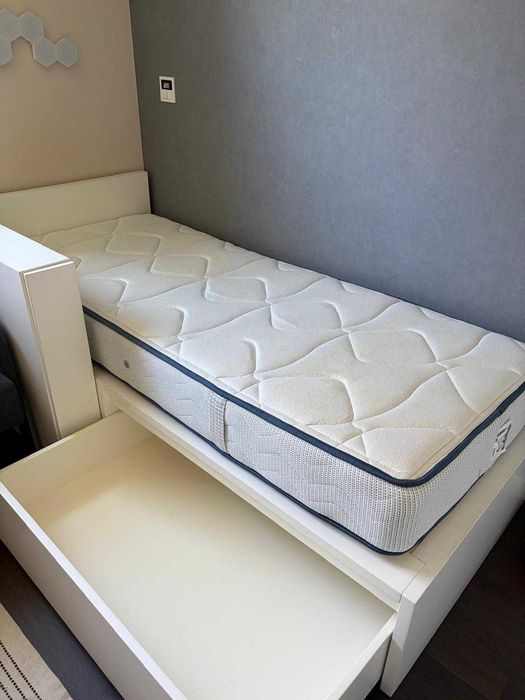Cama (Sommier) de solteiro com gavetão