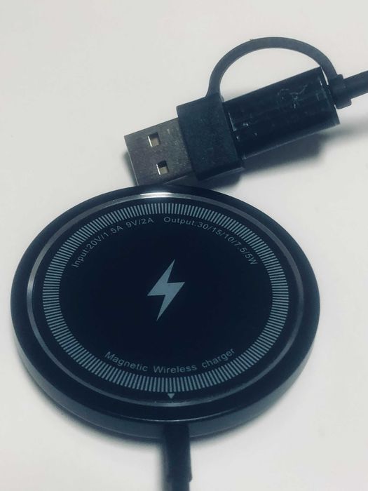 Carregador magnético para Telemovel sem fio  ( NOVO )