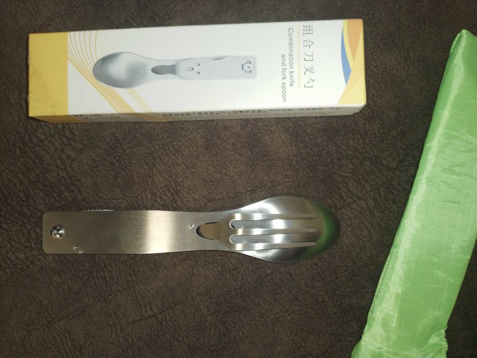 туристичний набір ніж віделка ложка