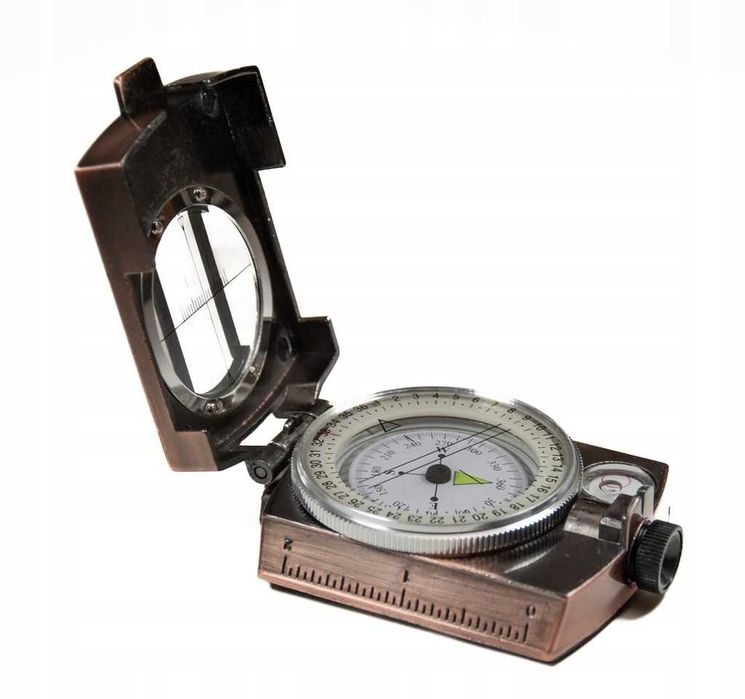 Kompas Busola Profesjonalny Aluminium Metal Wojska Las Góry