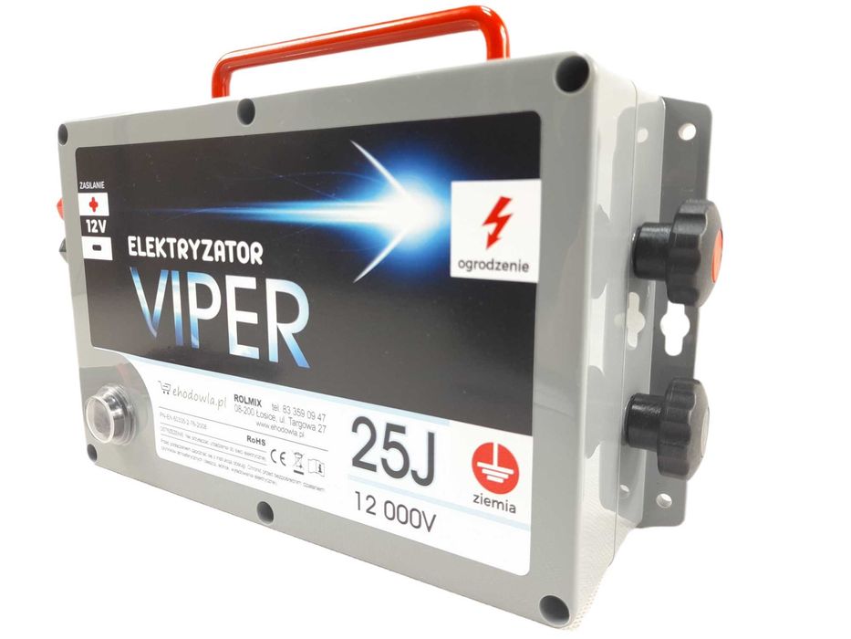 Elektryzator pastuch elektryczny VIPER 25J 12 000V