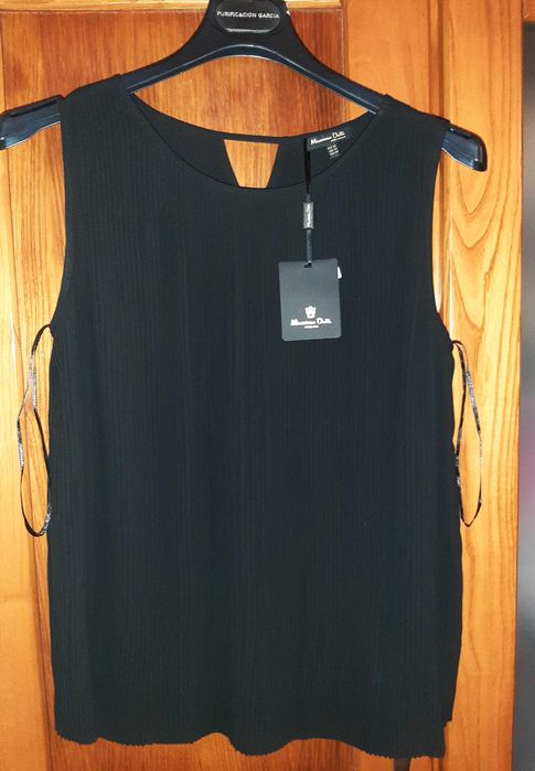 Blusa/Top plissado Massimo Dutti