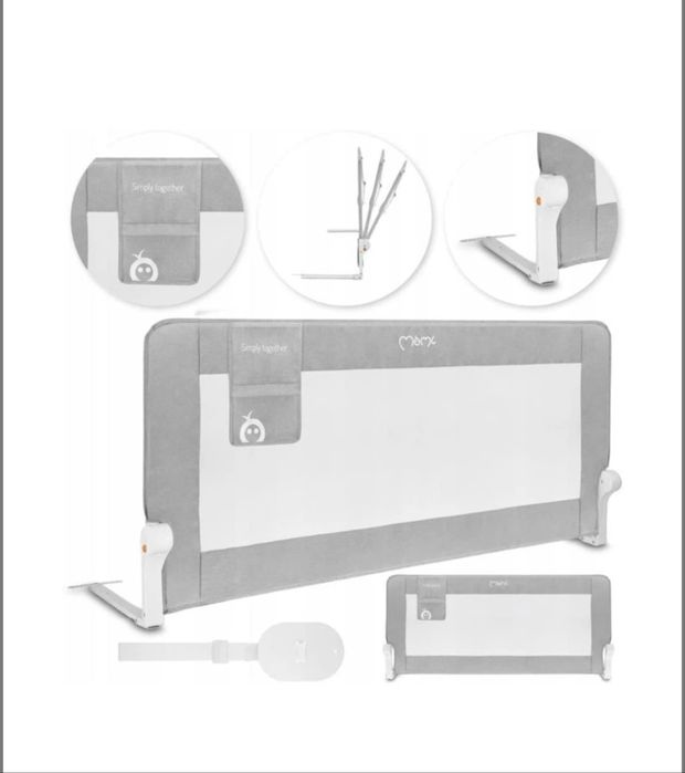 Захисний барʼєр для ліжка  Momi Lexi plus XL