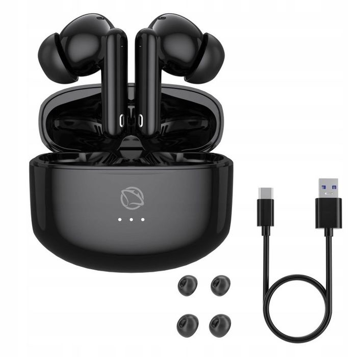 Słuchawki Bezprzewodowe Douszne Manta Rytmo Czarne