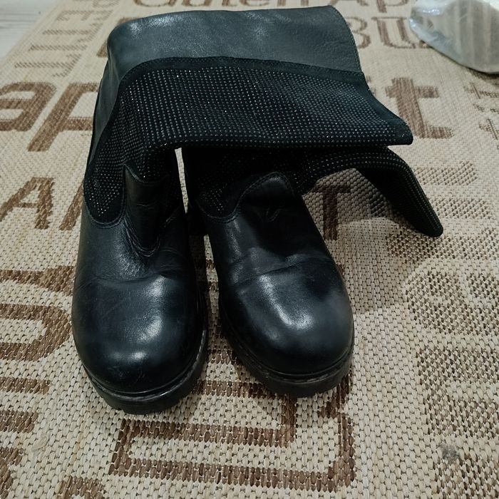 Kozaki/botki Anna Fidanza skórzane