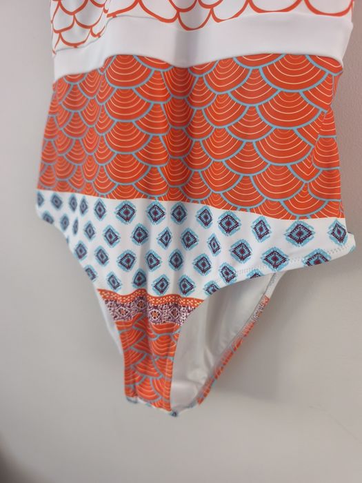 jednoczęściowy strój kąpielowy damski rozmiar M marki Cupshe Beautiful World Print One Piece Swimsuit