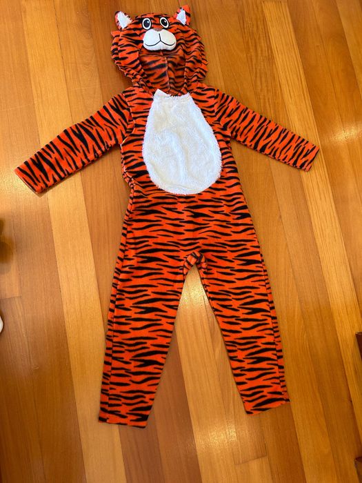 Disfarce infantil tigre 4-6 anos