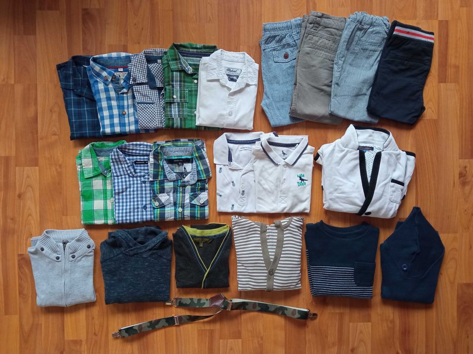 Paka ubrań wiosna jesień 3-4 lata r. 98, 104 bluza, spodnie 80 szt