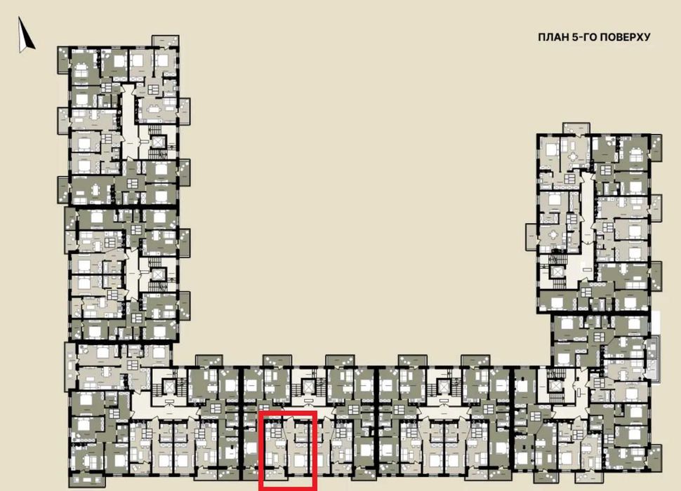 Продаж 1 кімнатної квартири , 44,5 м2, ЖК Смарагд, с.Оброшине_Без комісії