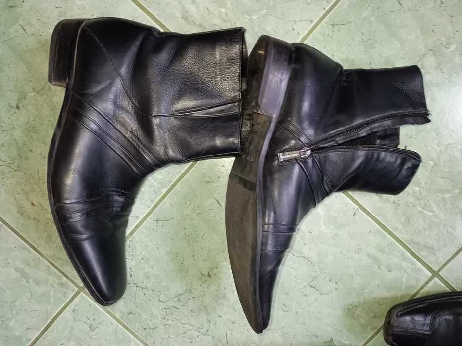 Sztyblety półbuty kozaki męskie botki skóra  Okazja Tanio r.45-46