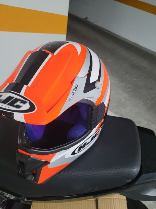 Capacete mota criança
