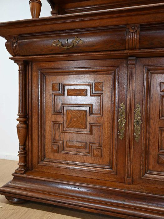 rustykalny francuski wysoki kredens rozbieralny 112201