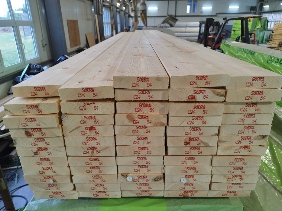 Drewno kantówki strugane 45x45mm, 45x70mm w dł. 4200 świerk