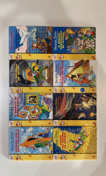 8 livros Geronimo Stilton (4€ cada)