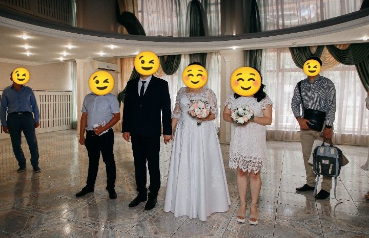 Свадебное платье 52 54 56 большой размер атласное