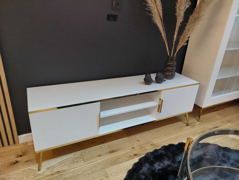 Nowa szafka RTV Viterbo 150 cm - glamour