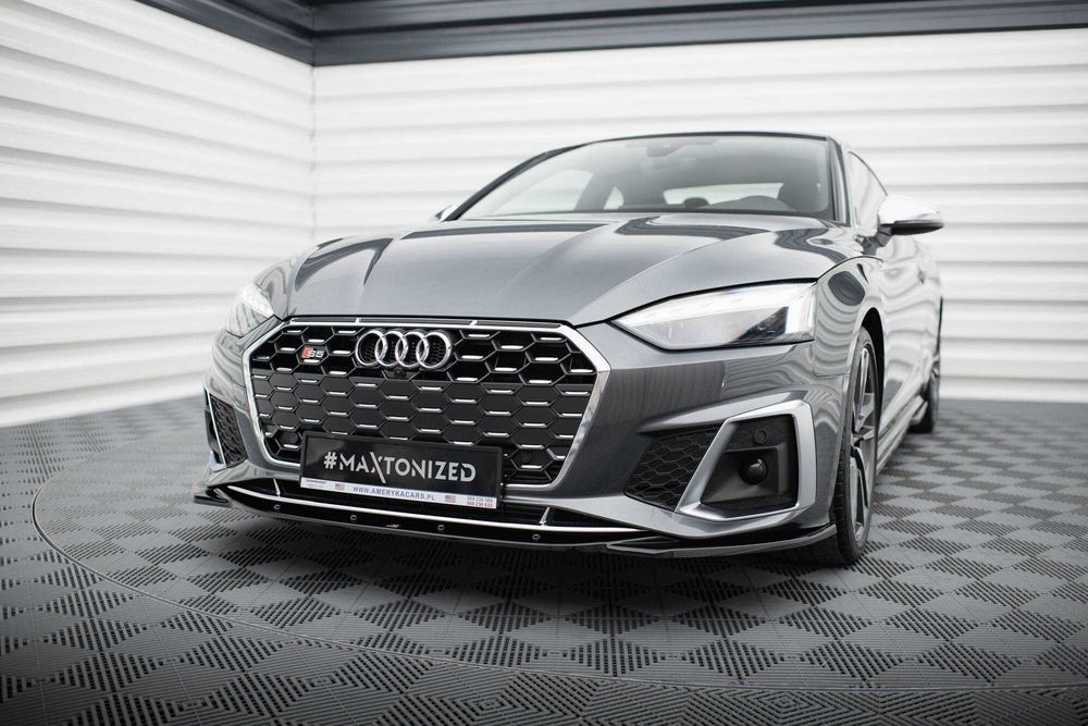 Сплиттер Audi S5 F5 / A5 B9 S-line (2019+) тюнинг обвес губа юбка