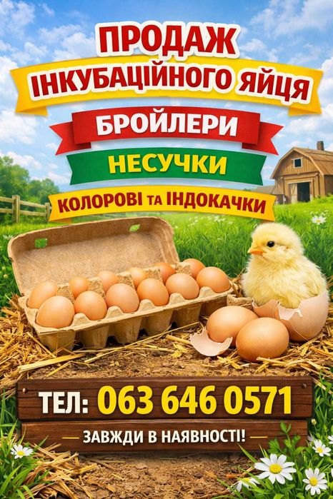 Продам інкубаційне яйце бройлера.