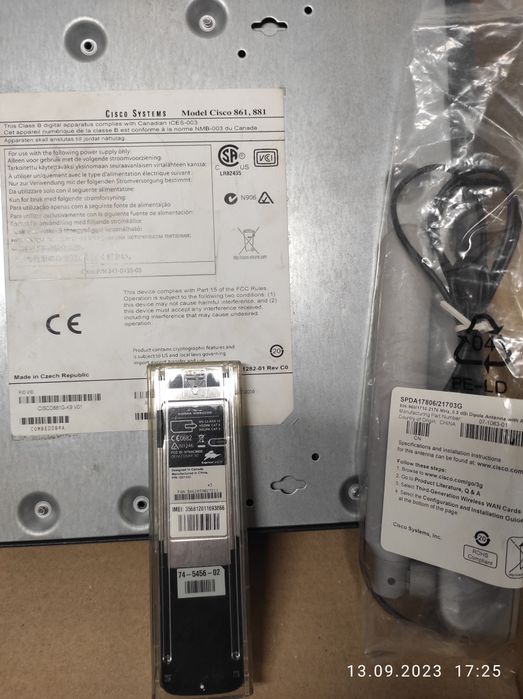 Маршрутизатор CISCO 881G-K9 с/ PCEX-3G-HSPA-G