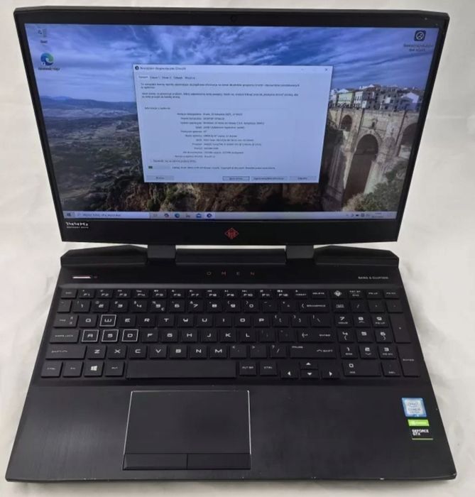 HP Omen 15" i5 9300H 4/8, GTX, 1650 4GB, 12Gb DDR4, 1256GB,  windows 1