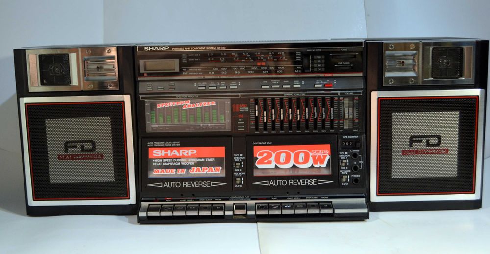 Бумбокс  SHARP WF-939  Япония магнитола в идеальном нулевом состоянии