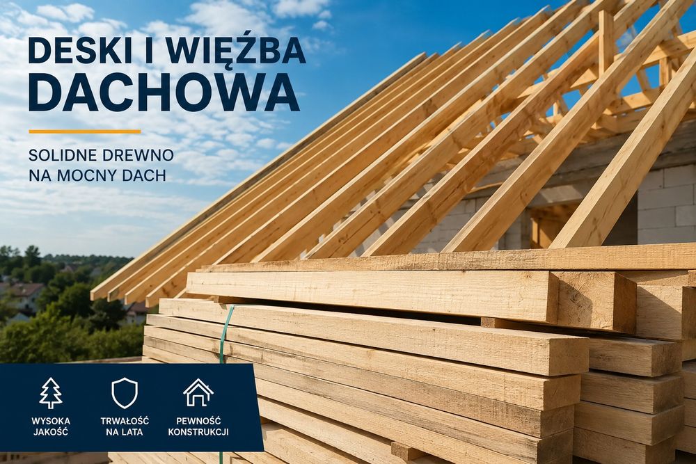 Więźba dachowa kantówki tarcica budowlana