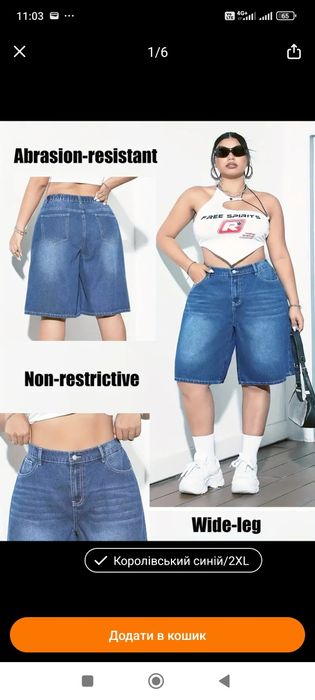 Жіночі джинсові шорти