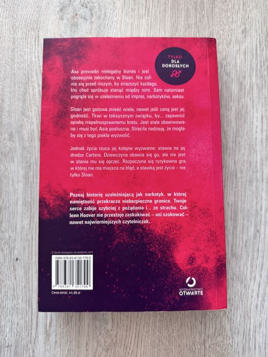 Ksiazka „too late” coleen hoover