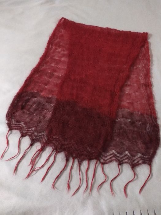 Продам  пуховый платок пуховый шарф накидка пуховая 55Х160 см