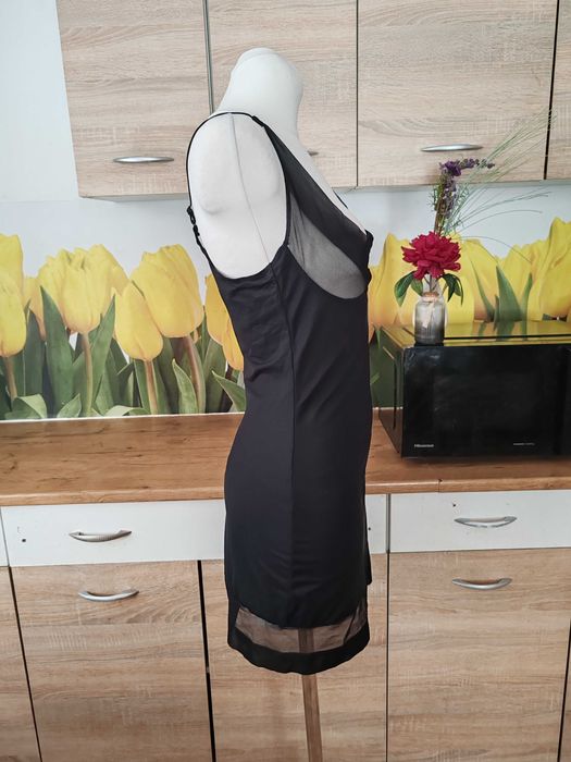 Czarna halka modelująca korygująca Shein rozmia ok 42/44 nylon/elastan