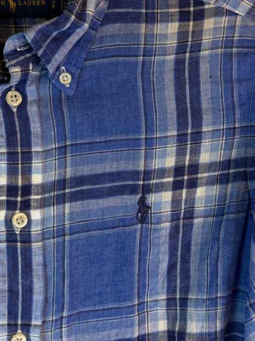 Koszula Ralph Lauren niebieska z logiem S