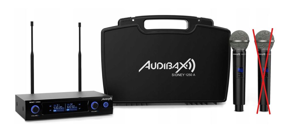 audibax sidney 1250 a bezprzewodowy mikrofon
