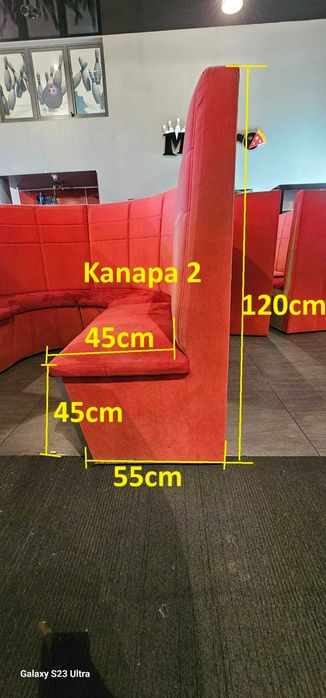 Kanapa barowa w kształcie U w 3 rozmiarach