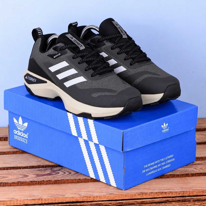(2461) Термо осінь-зима Adidas Terrex Anylander Кросівки сірі (41-45) адідас