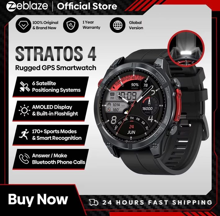 Smartwatch zeblaze stratos 4 GPS