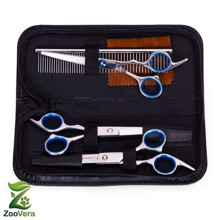 NOWY Zestaw groomerski do strzyżenia psów i kotów z etui – ZooVera
