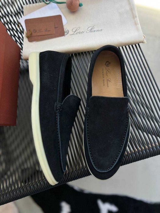 Замшевые мокасины Loro Piana мужские лоферы Лоро Пиана ob306