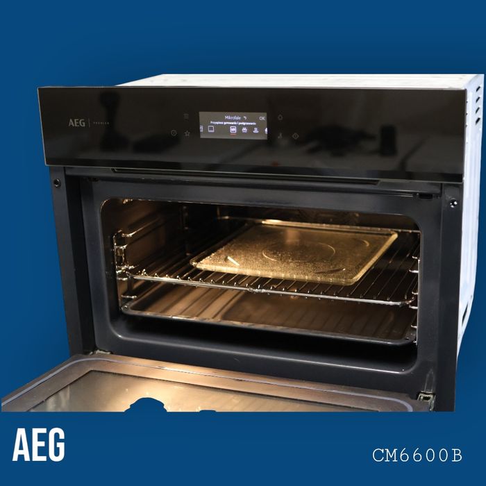 AEG CM6600B – piekarnik kompaktowy 45 cm z mikrofalą WiFi