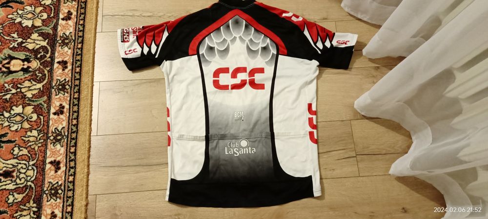 Koszulka kolarska Grupy CSC firmy BCM Nowatex rozm 8