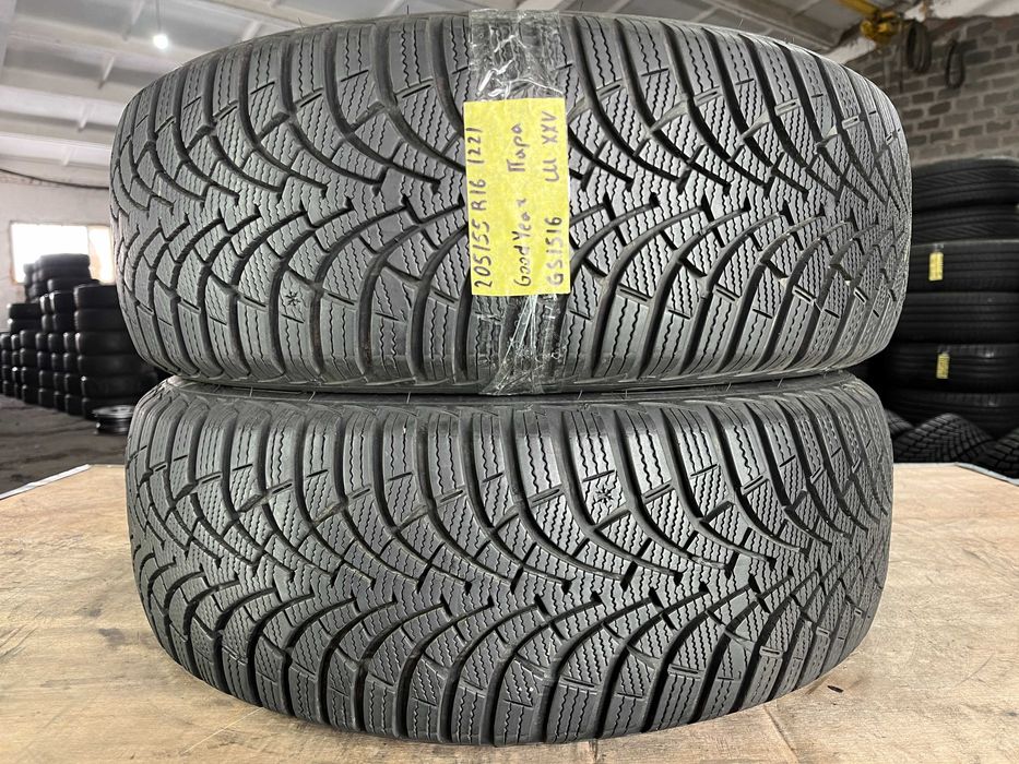 GS1516 Зимові шини 205/55r16 GoodYear UltraGrip 9+ пара резина р16