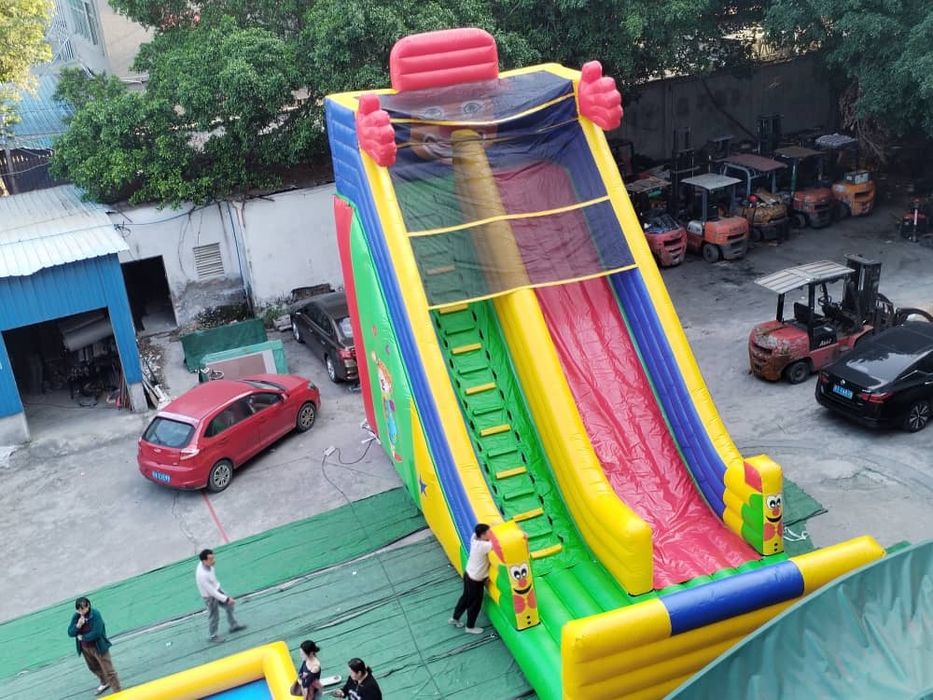 Duża dmuchany zjeżdżalnia,  nowa + pompa