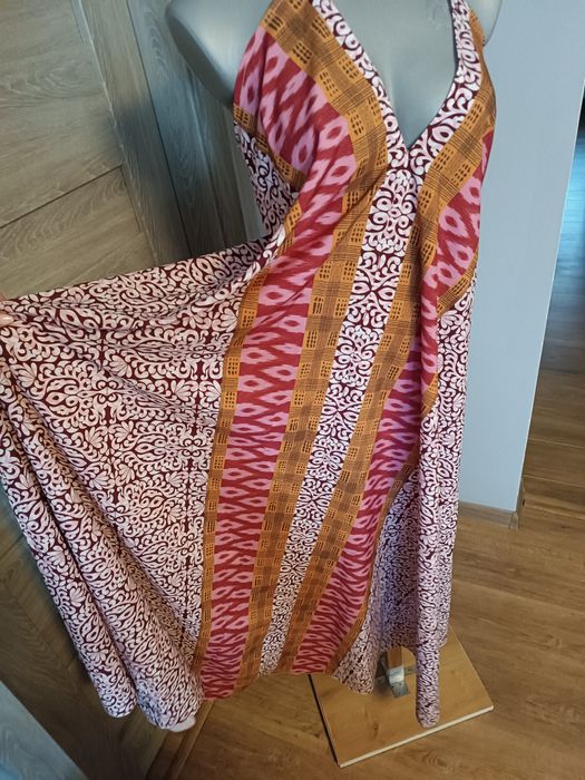 Sukienka maxi w stylu boho Made in Italy