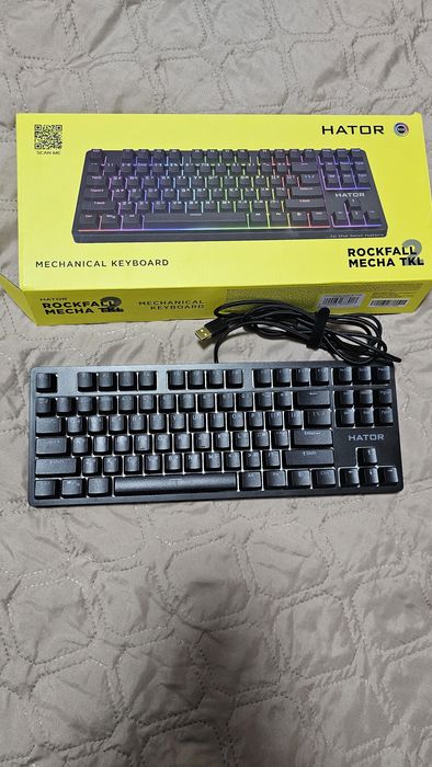 Продам клавиатуру Hator Rockfall 2 Mecha TKL Orange USB Black HTK-520